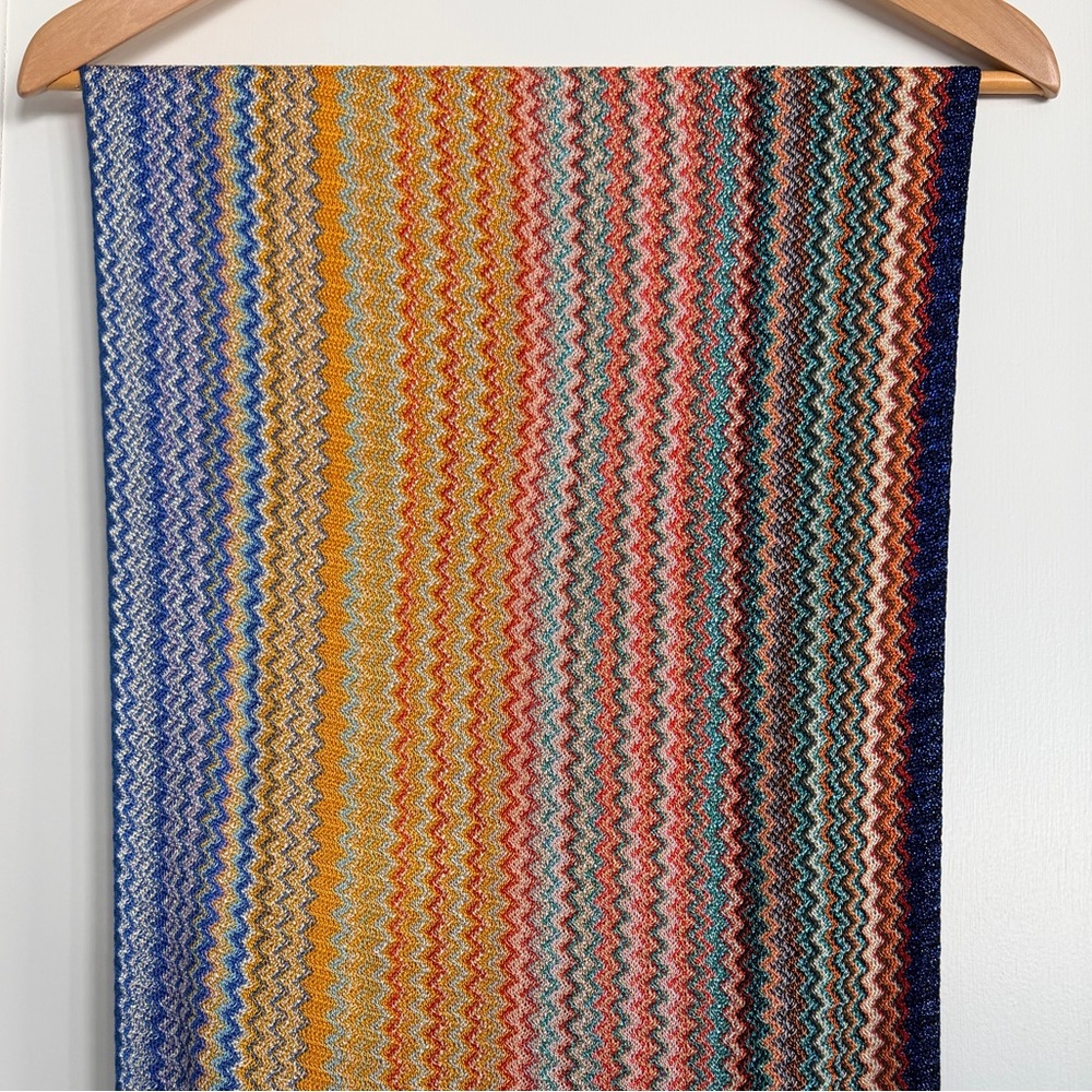 Missoni zigzag viscose scarf w/ fringe - made in Italy 🇮🇹